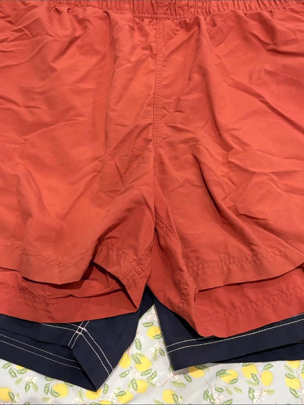 L.L. Bean & Nautica swim trunks.